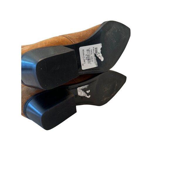 Marc Fisher Yarita Brown Suede Ankle Bootie Size 6M Western Point Toe NWOB - Picture 4 of 10